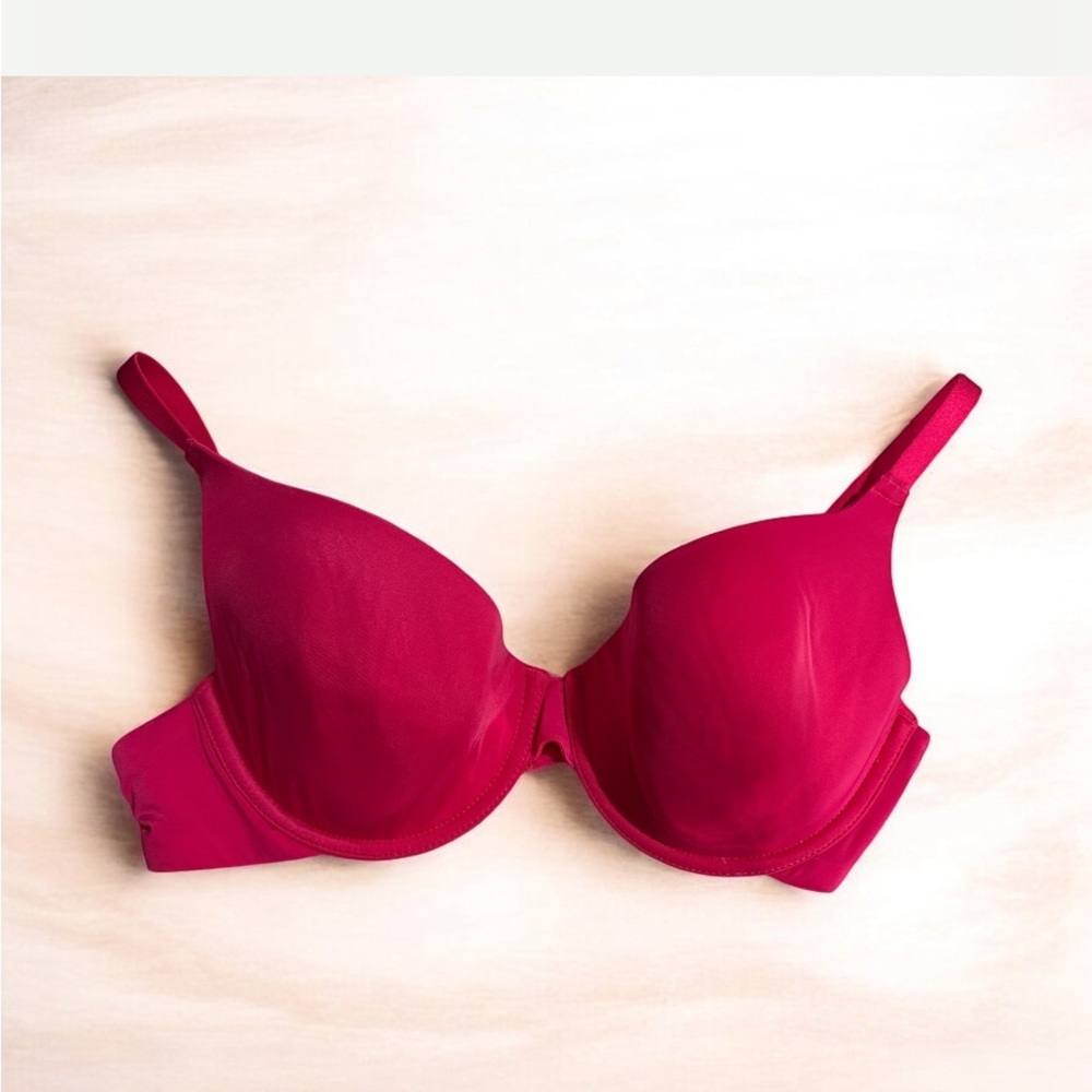 Ekouaer bra lined Elegant Pink size 38c adjustable straps